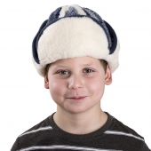 Детская шапка-ушанка (скандинавка синяя)