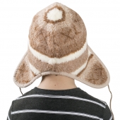 Детская шапка-ушанка (скандинавка бежевая)