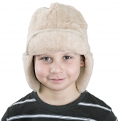 Детская шапка-ушанка (лама)