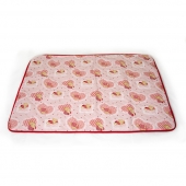 Детское стеганное розовое одеяло "Мишка"