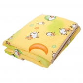 Детское стеганное желтое одеяло "Овечки"