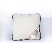 Декоративная подушка "Диванная" (меринос белый / зима)