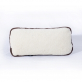Декоративная подушка "Думка" (меринос белый / заплатка)