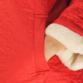 Женская куртка (красная плащевка) Лана с капюшоном