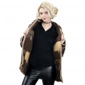 Женская куртка с воротником (меринос зима)