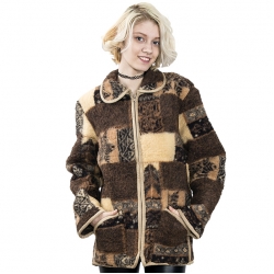 Женская куртка с воротником (меринос зима)