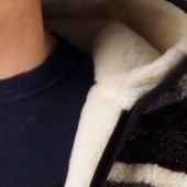 Мужская куртка (скандинавка чёрная) с капюшоном